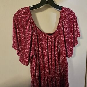 Lane Bryant Pink Patterned Blouse 18/20